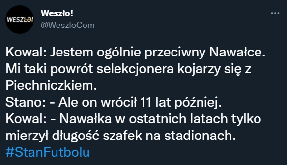Tak Wojciech Kowalczyk podsumował Adama Nawałkę... :D